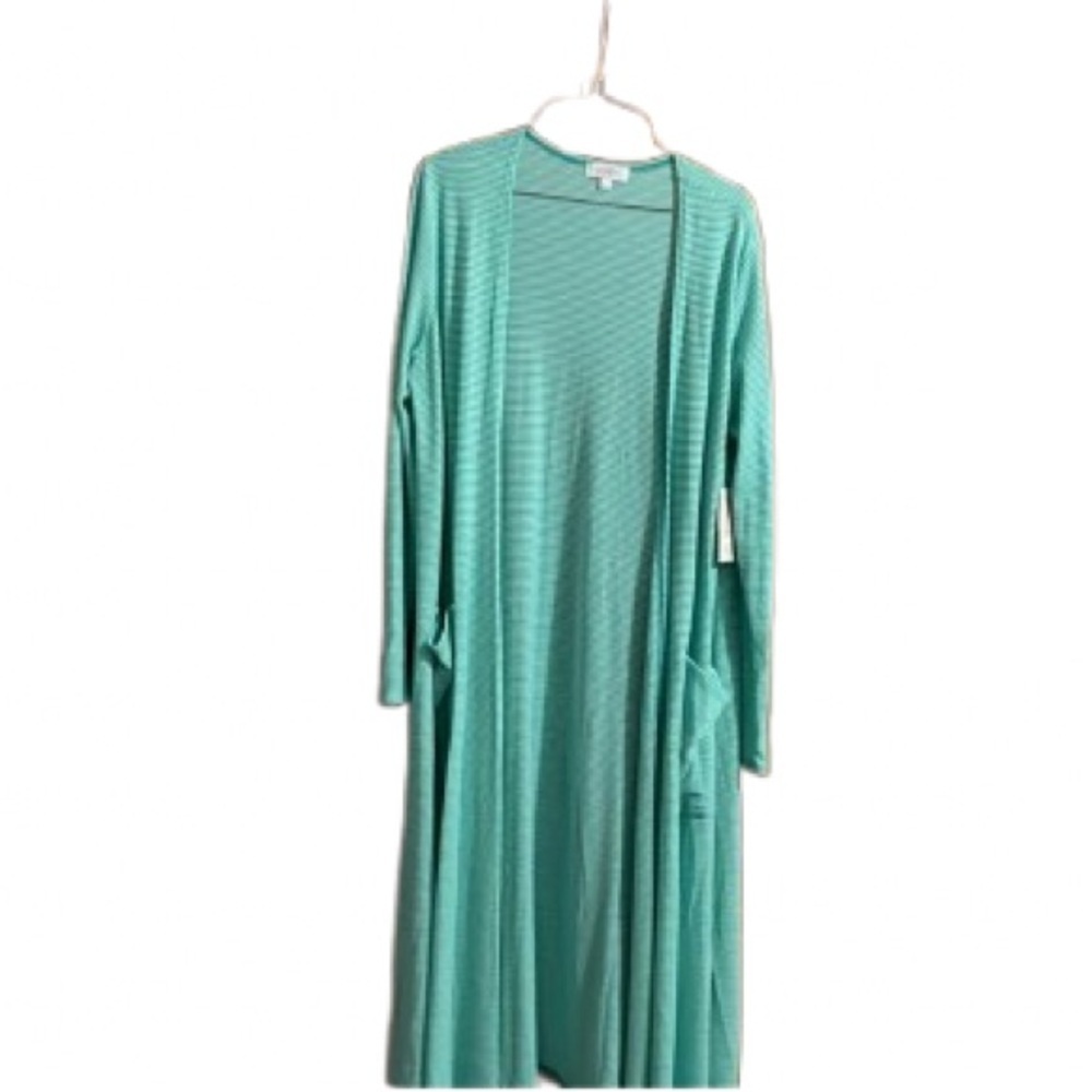 #409 Lularoe Sarah Large Foam green and white NWT